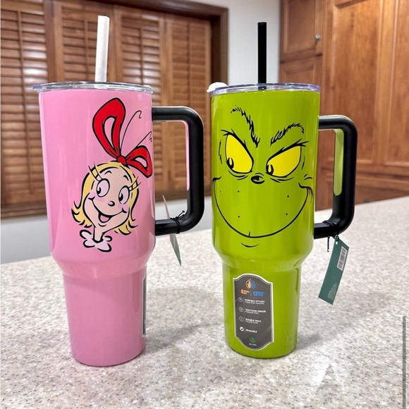 🎄 The Grinch “Cindy Lou” Christmas Dr. Seuss tumbler Stainless Steel 40oz NEW - Picture 5 of 5
